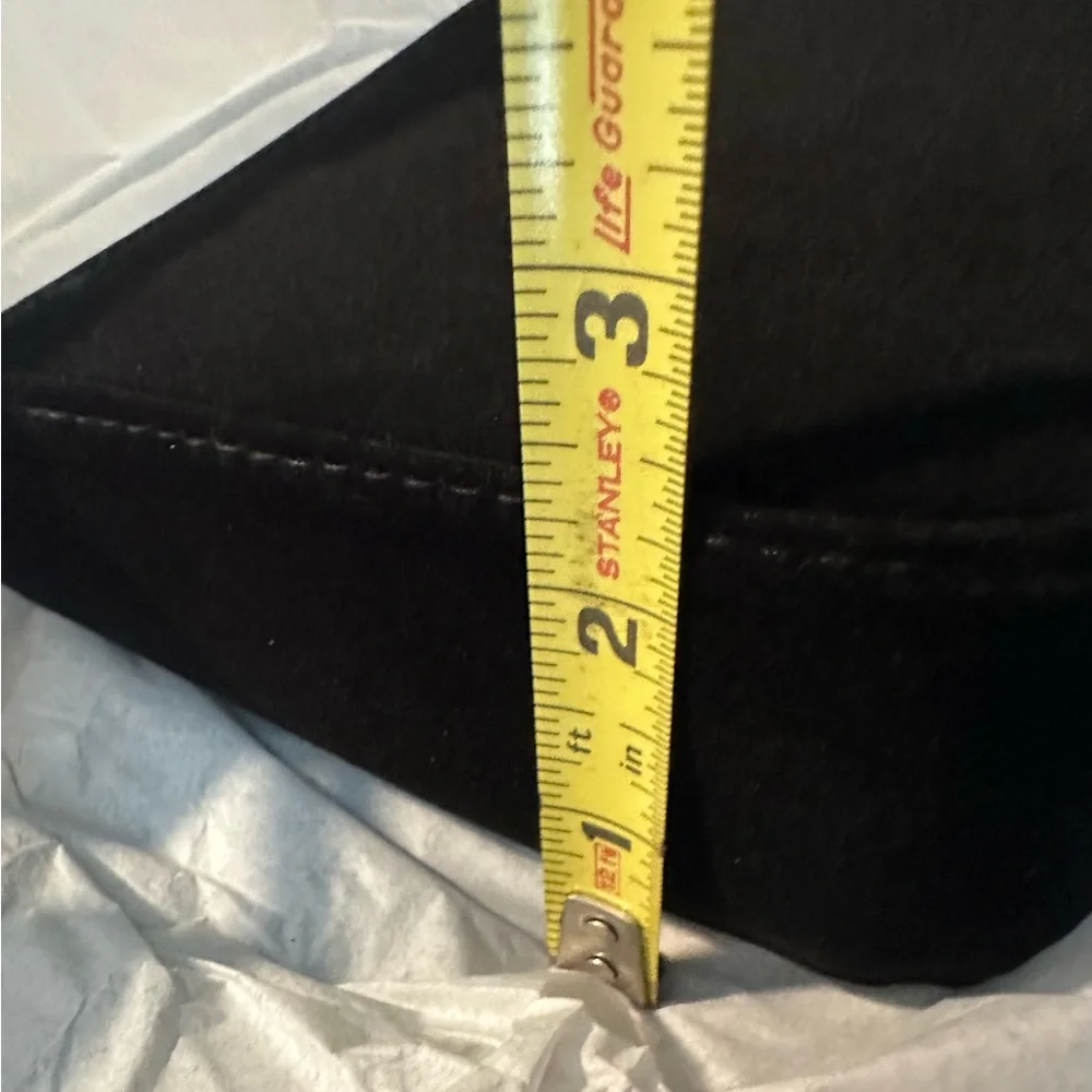 Jimmy Choo Black Suede like & Glitter Clutch with Gold Chain NWT - Picture 6 of 9